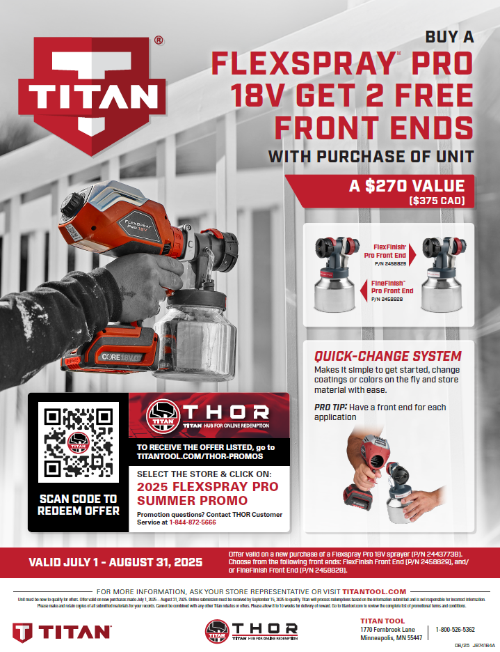 2025 Flexspray Pro Summer Promo Flyer